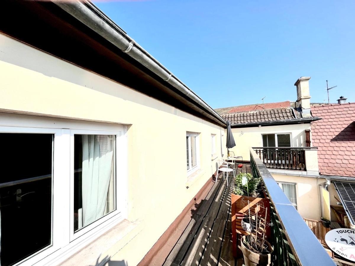 Au nid de cigognes à Ribeauville avec garage et terrasse Esterno foto