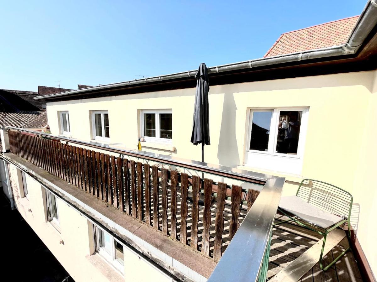 Au nid de cigognes à Ribeauville avec garage et terrasse Esterno foto
